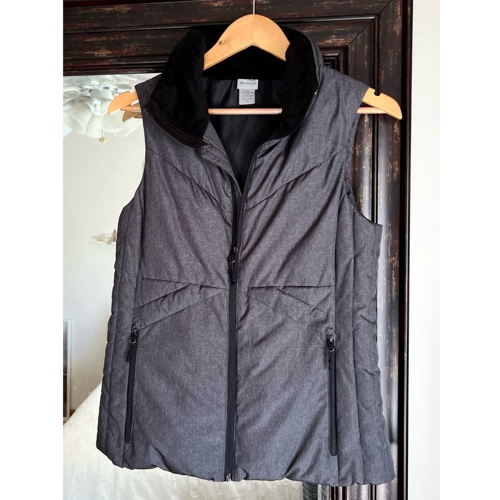 Champion Puffer Grey Vest Small